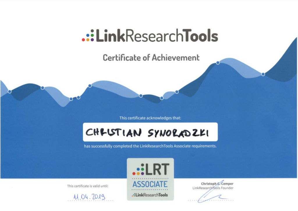 LinkResearchTools - LRT Associate